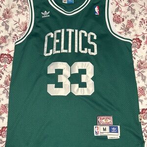 Adidas Green Celtics Jersey with White Accents - Larry Bird Hardwood Classics